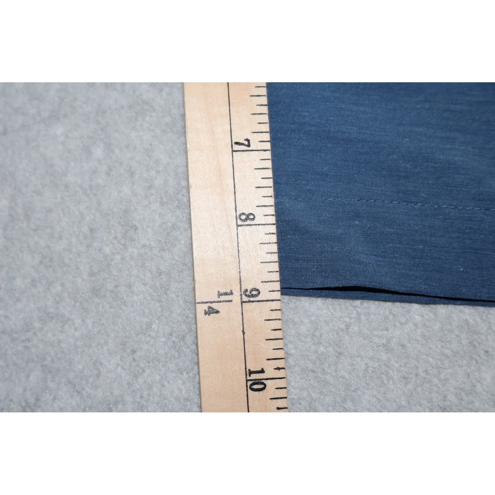 Faherty All Day Shorts Mens38 Blue Hybrid Stretch Drawstring Casual Polyester